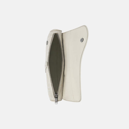 Saddle Bag In Gravity Outline Leather And Grained Calfskin