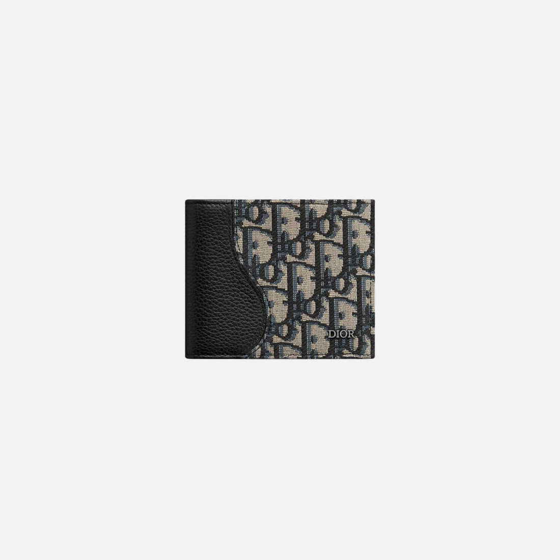 Saddle Bifold Wallet In Grained Calfskin Marquetry Jacquard