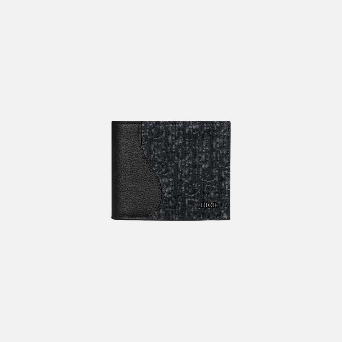Saddle Bifold Wallet In Grained Calfskin Marquetry Jacquard
