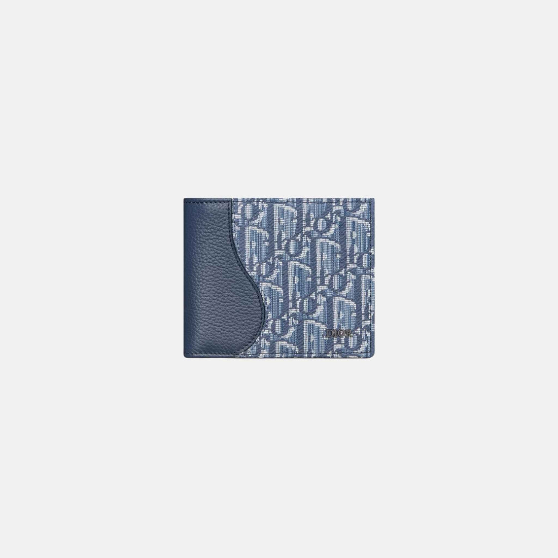 Saddle Bifold Wallet In Grained Calfskin Marquetry Jacquard