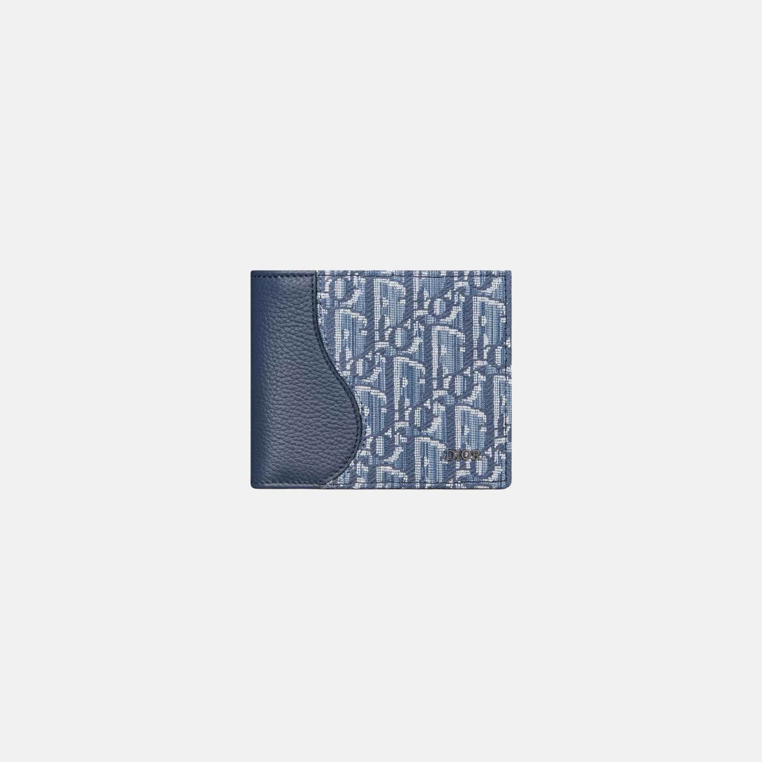 Saddle Bifold Wallet In Grained Calfskin Marquetry Jacquard