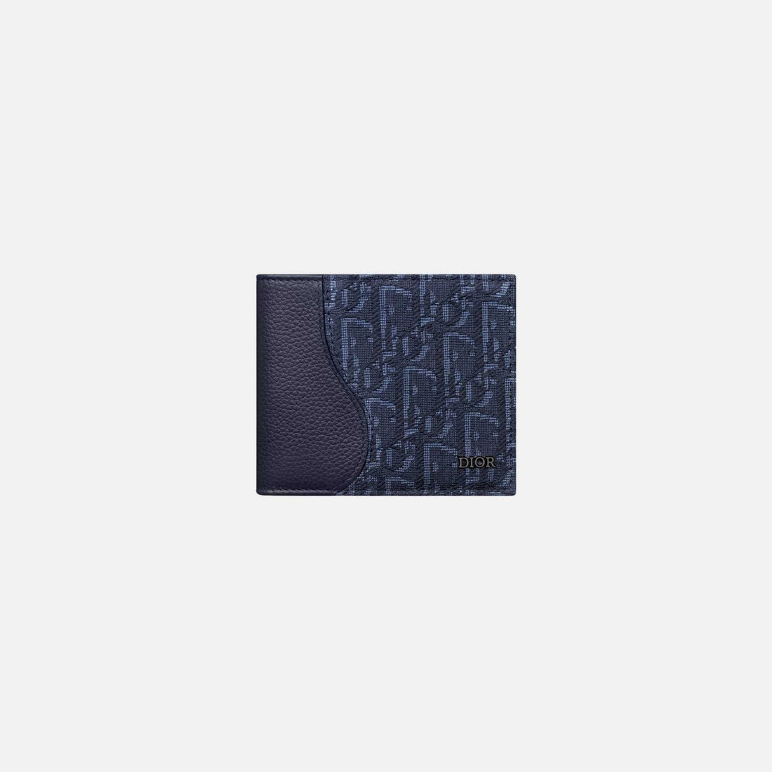 Saddle Bifold Wallet In Grained Calfskin Marquetry Jacquard