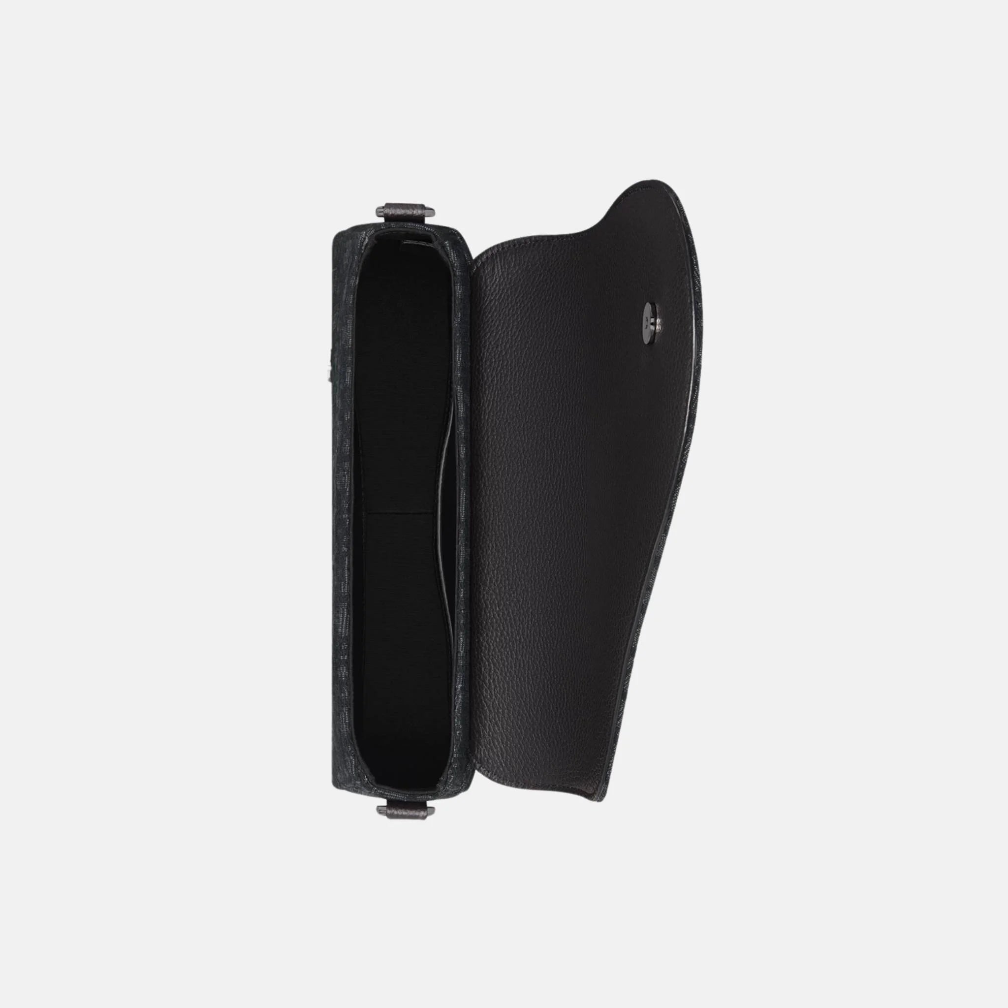 Saddle Messenger Bag In Oblique Jacquard And Grained Calfskin