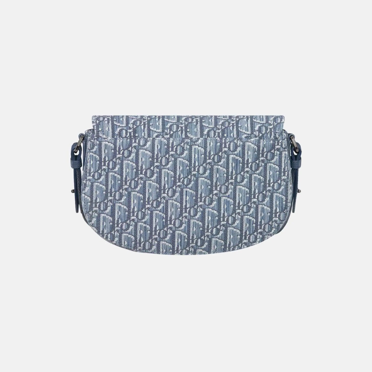 Saddle Messenger Bag In Oblique Jacquard And Grained Calfskin
