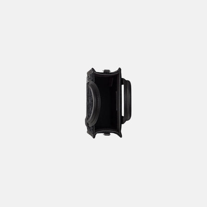 Safari North-South Mini Tote Bag In Grained Calfskin