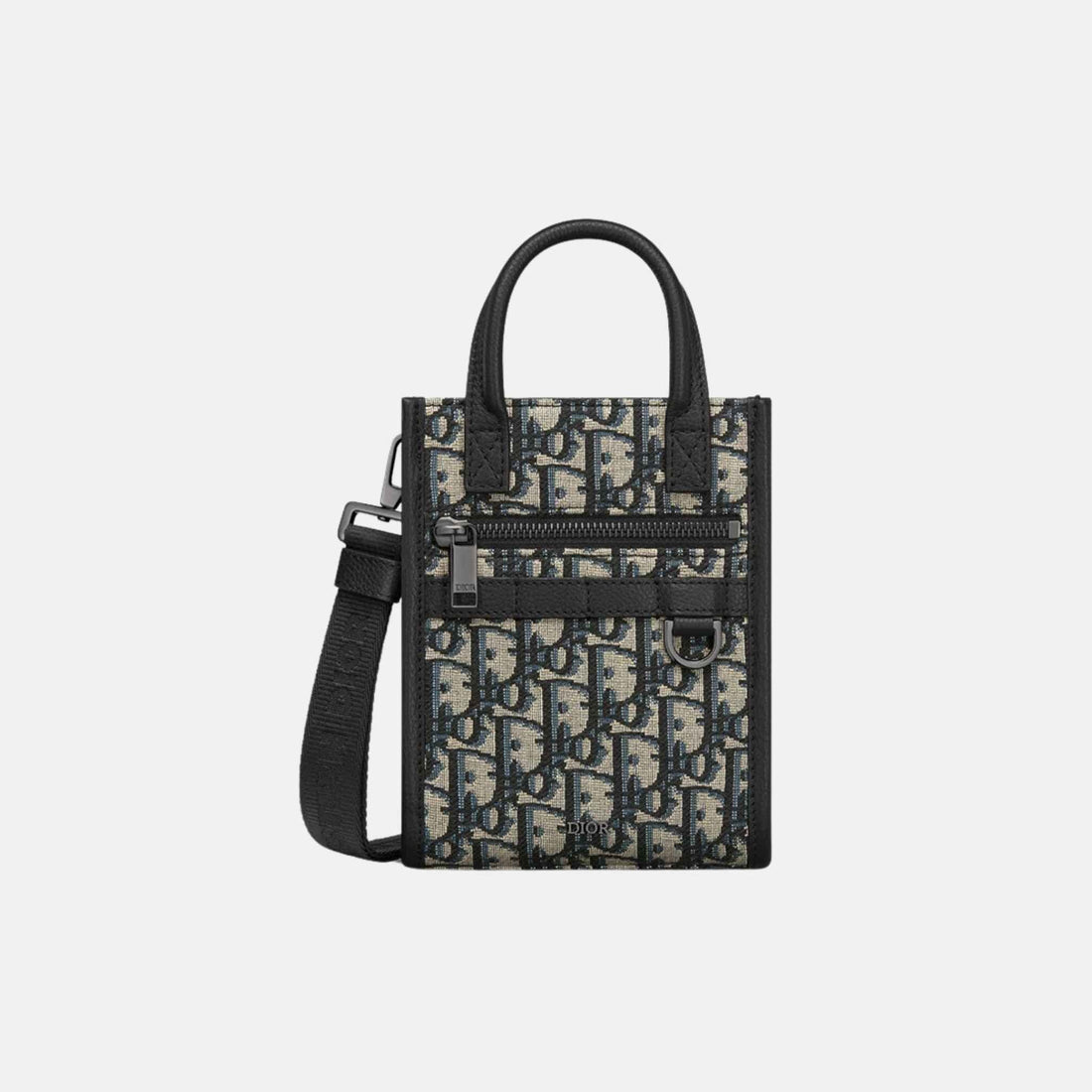 Safari North-South Mini Tote Bag In Grained Calfskin