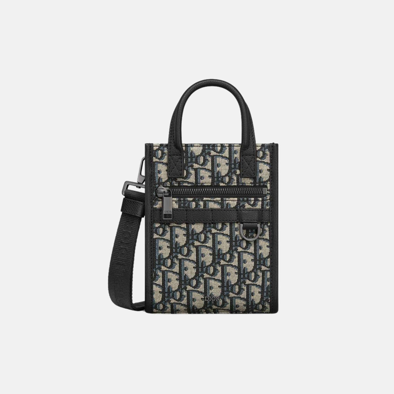 Safari North-South Mini Tote Bag In Grained Calfskin