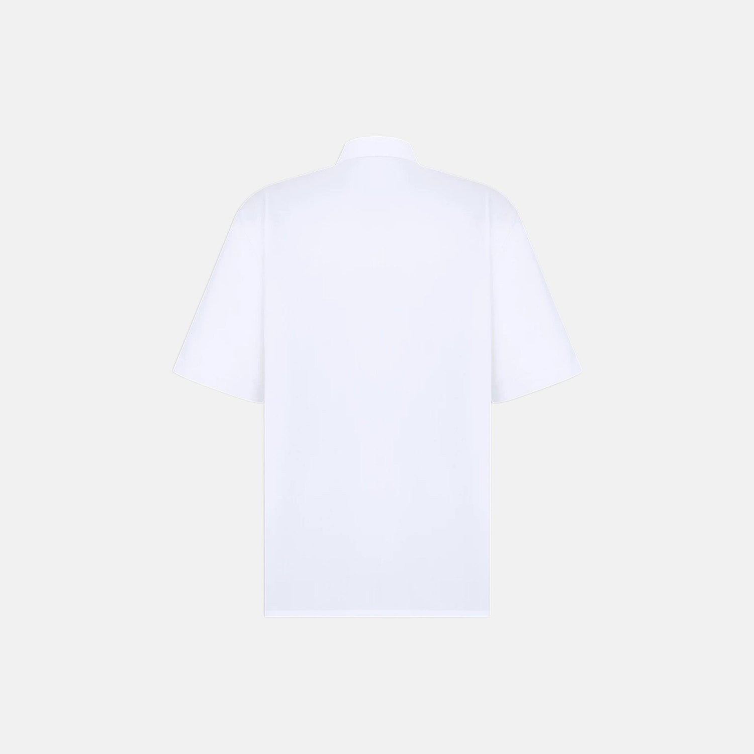 Short Sleeved Shirt With Lily Of The Valley Embroidery