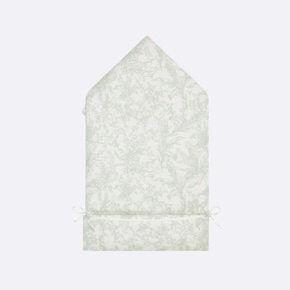 Sleeping Bag Ivory Cotton Voile with Lily of the Valley Print