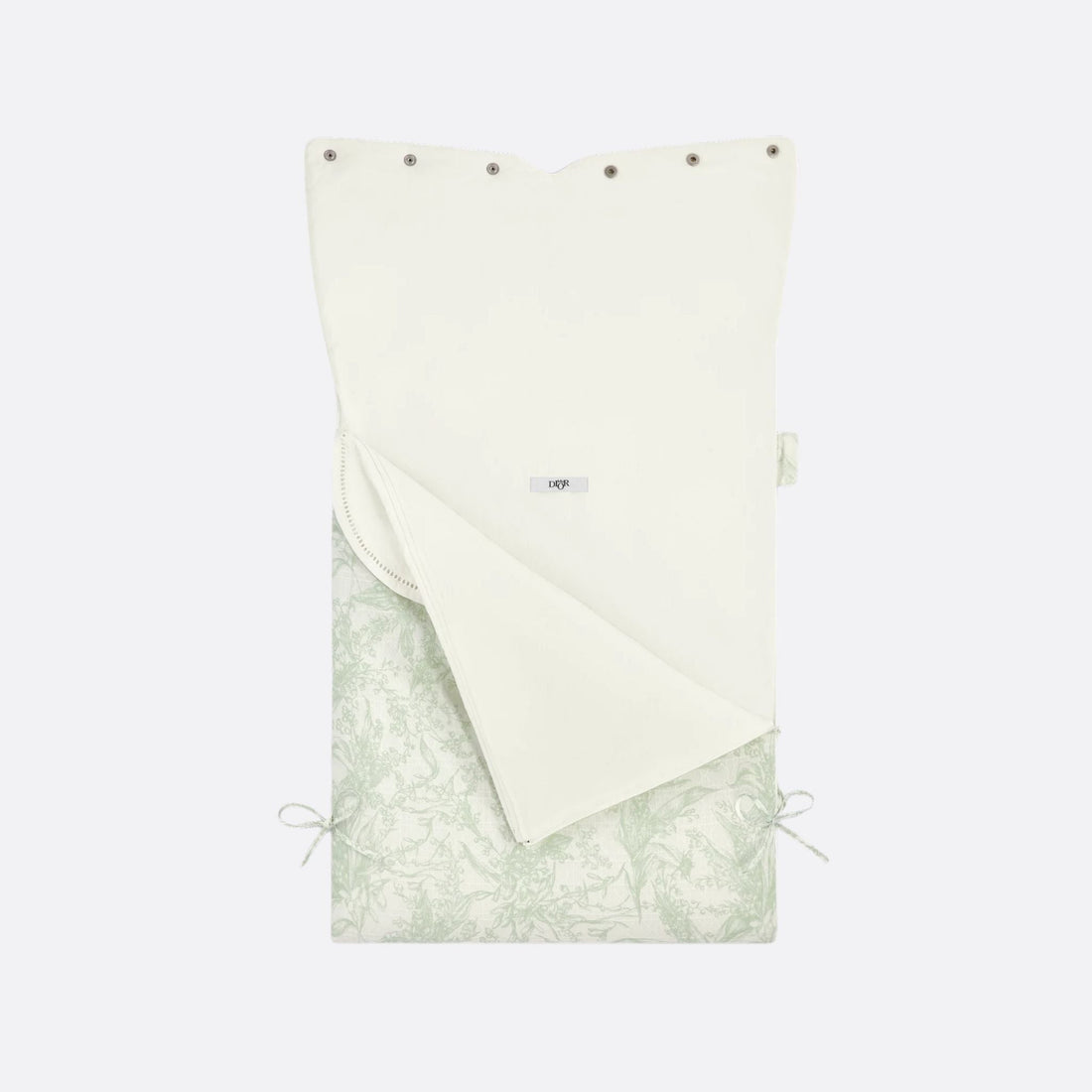Sleeping Bag Ivory Cotton Voile with Lily of the Valley Print