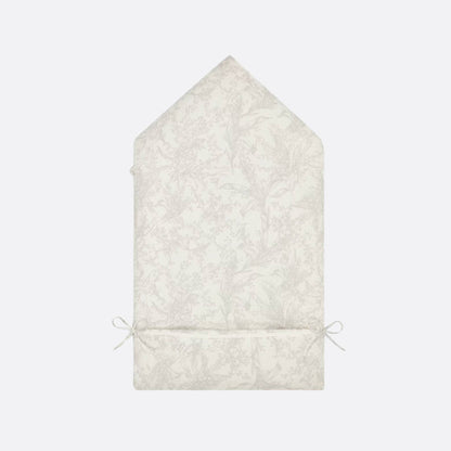 Sleeping Bag Ivory Cotton Voile with Lily of the Valley Print