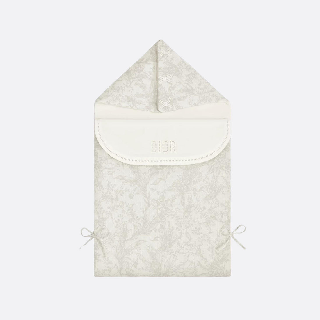 Sleeping Bag Ivory Cotton Voile with Lily of the Valley Print