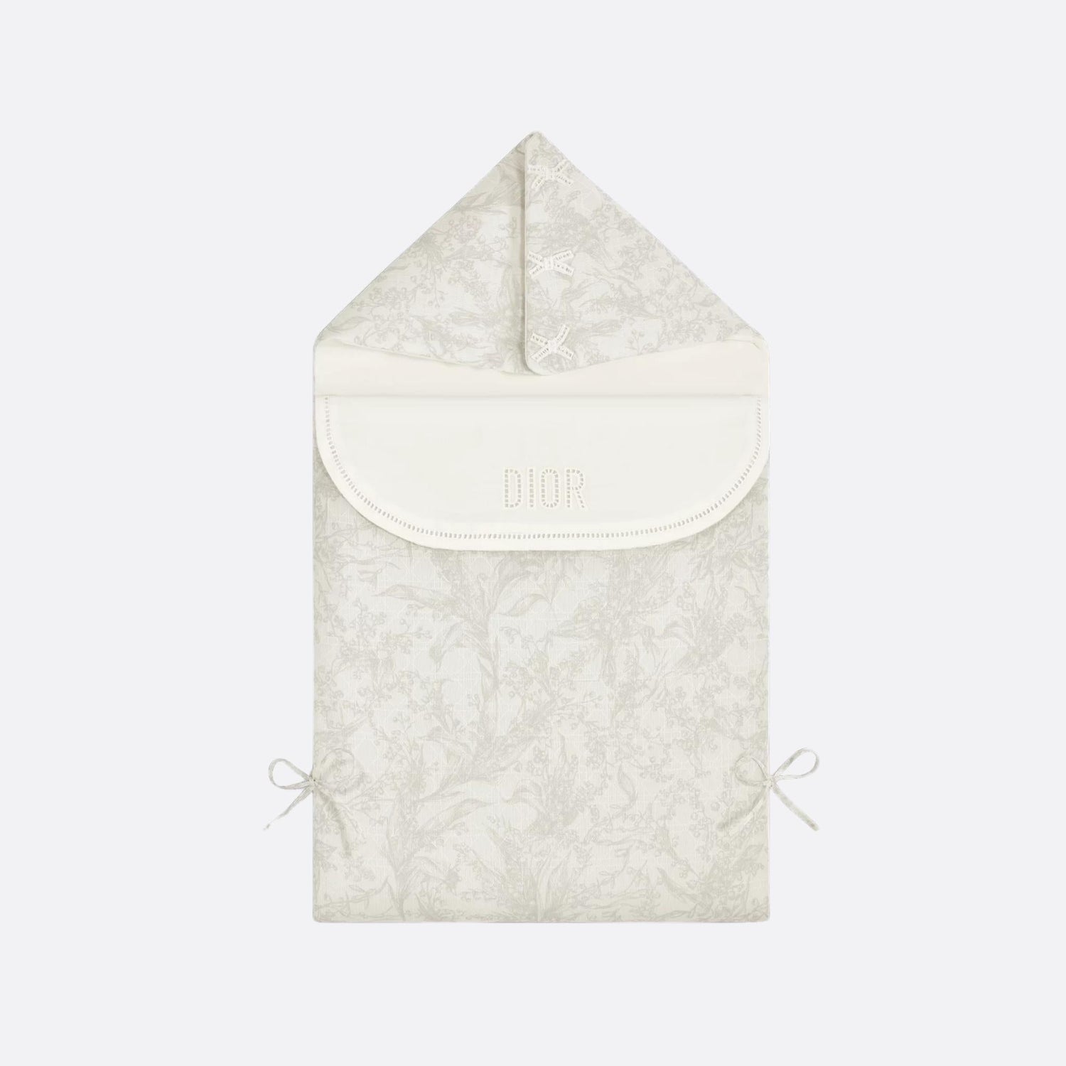 Sleeping Bag Ivory Cotton Voile with Lily of the Valley Print