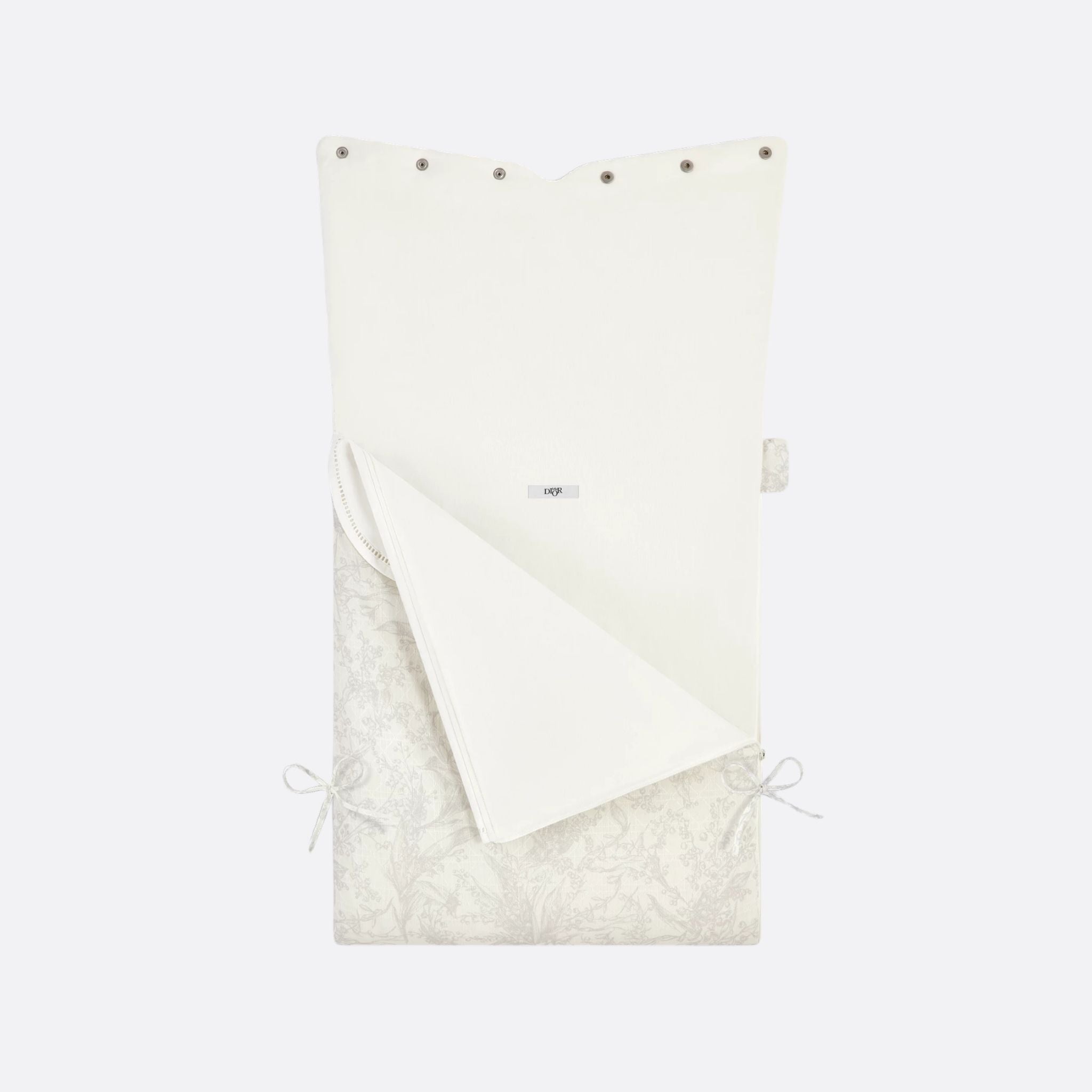 Sleeping Bag Ivory Cotton Voile with Lily of the Valley Print
