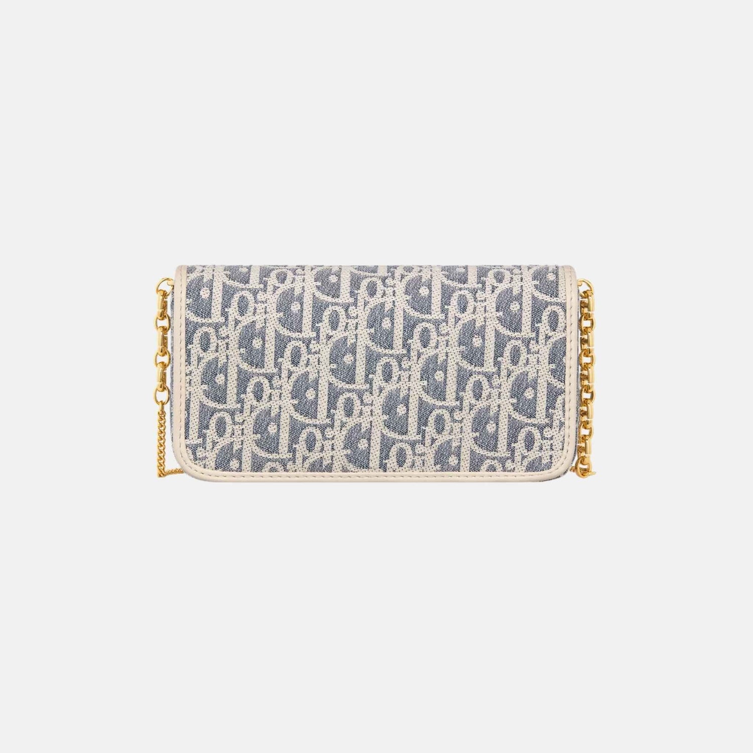 Small Miss Caro Pouch With Chain In Dior Oblique And Calfskin