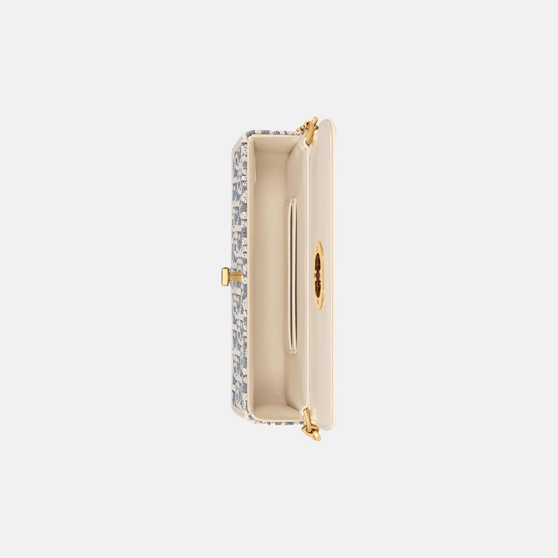 Small Miss Caro Pouch With Chain In Dior Oblique And Calfskin