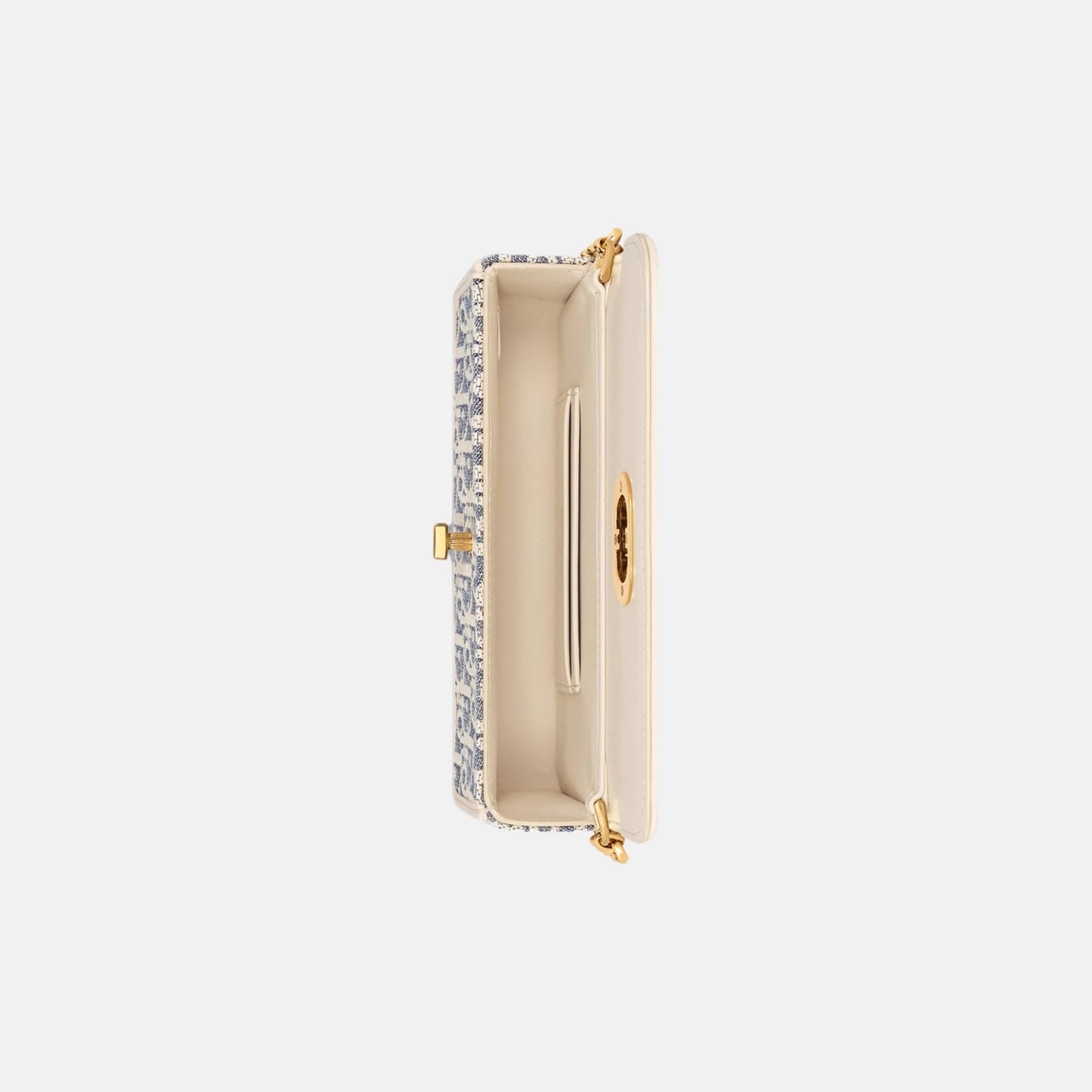 Small Miss Caro Pouch With Chain In Dior Oblique And Calfskin