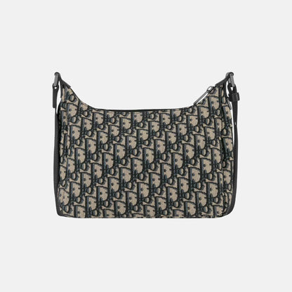 Small Rider Soft Hobo Bag In Oblique Jacquard