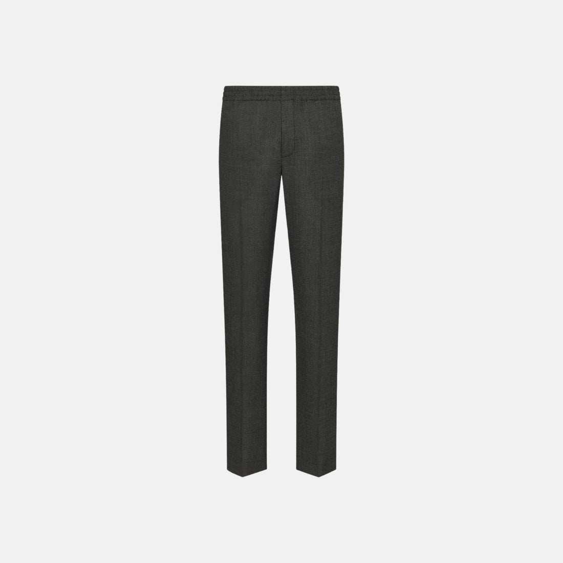 Tailored Track Pants In Virgin Wool Basketweave With Couture Tag