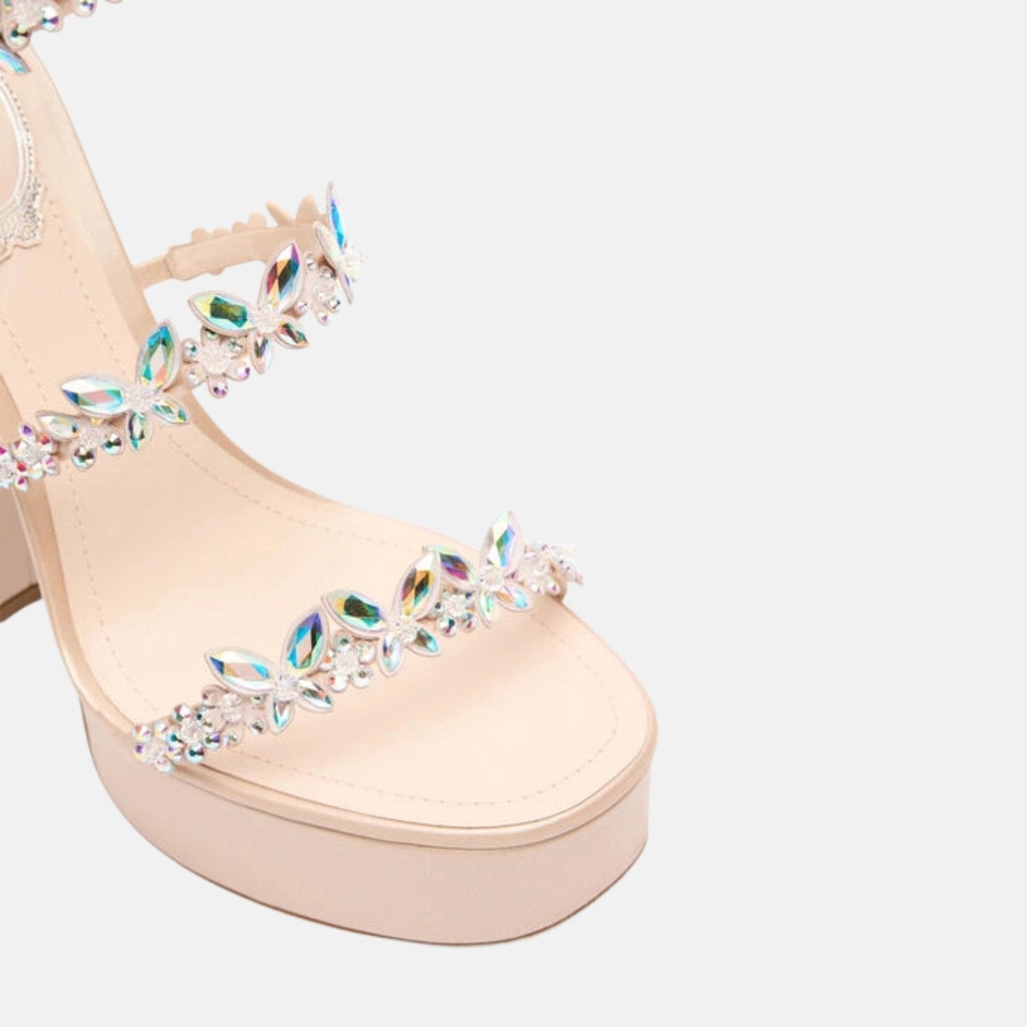 Eden Nude Platform Sandal 140