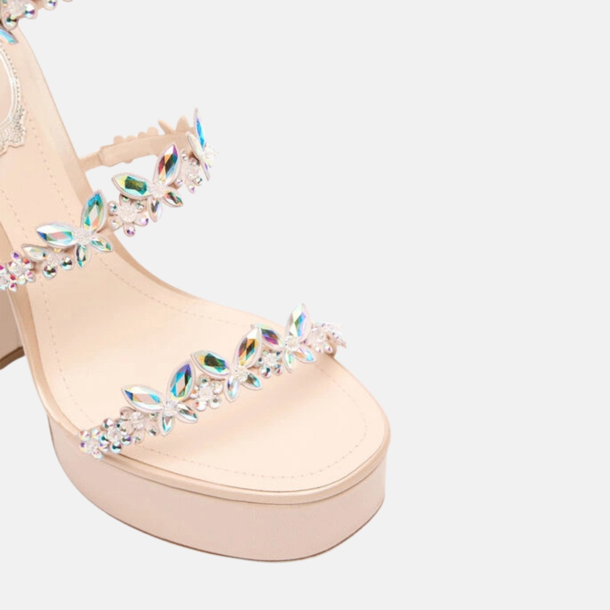 Eden Nude Platform Sandal 140