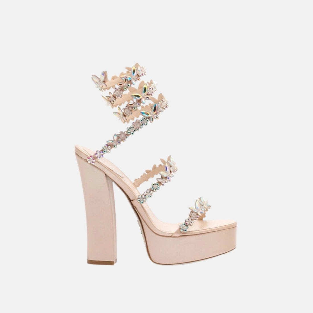 Eden Nude Platform Sandal 140