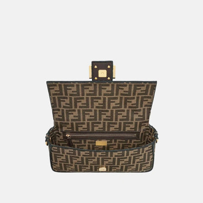 Baguette Bag In Brown Fabric