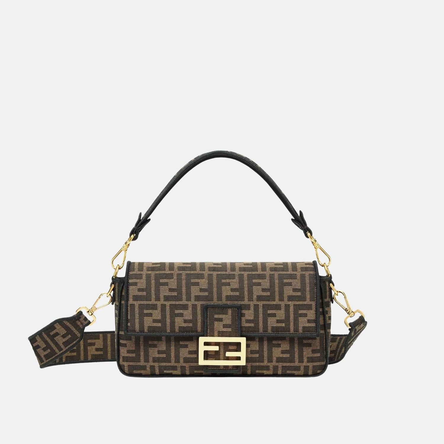Baguette Bag In Brown Fabric