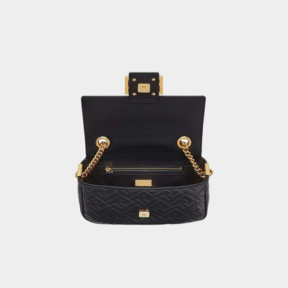 Baguette Chain Midi Nappa Bag With FF Pattern