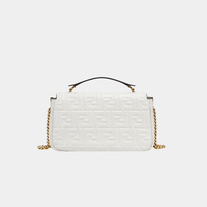 Baguette Chain Midi Nappa Bag With FF Pattern