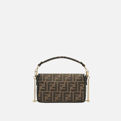 Baguette Mini Bag In Brown Fabric
