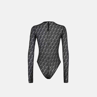 Body In Lace With Long Sleeves