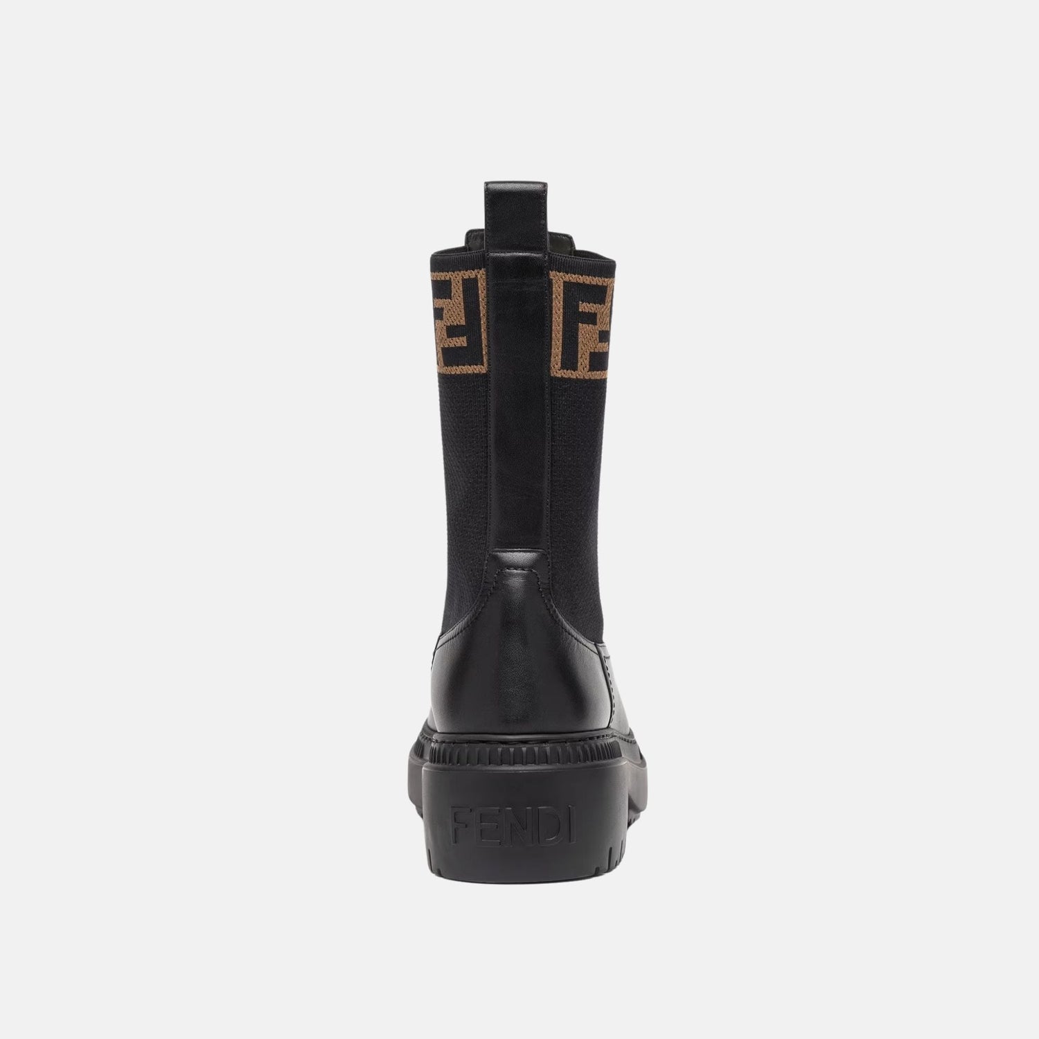Domino Biker Boots In Black Leather