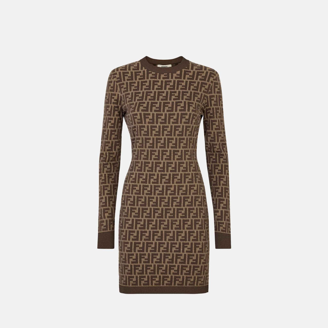 Dress In Brown FF Cotton Short
