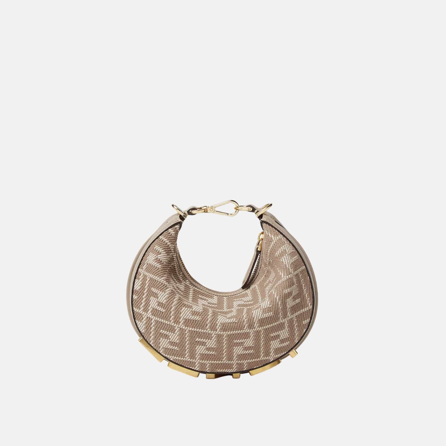 Fendigraphy Mini Bag In Denim Effect FF Jacquard