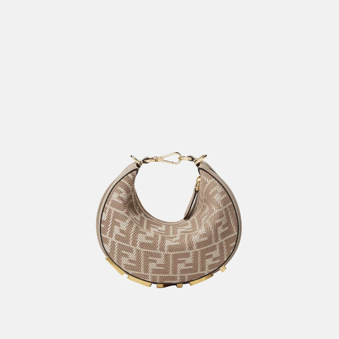 Fendigraphy Mini Bag In Denim Effect FF Jacquard