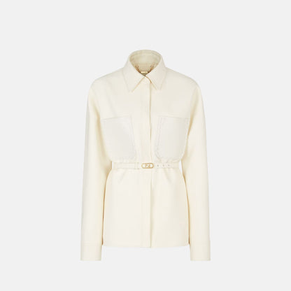 Jacket In Wool And Silk Go To