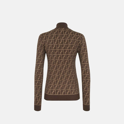 Jumper In Brown FF Cotton