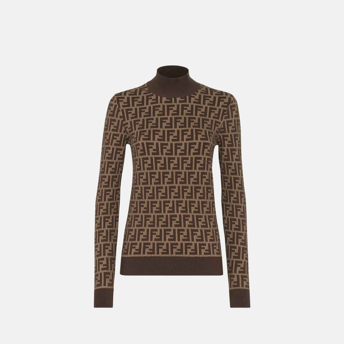Jumper In Brown FF Cotton