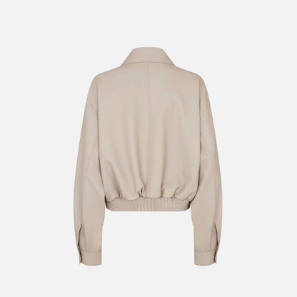 Leather Bomber Jacket