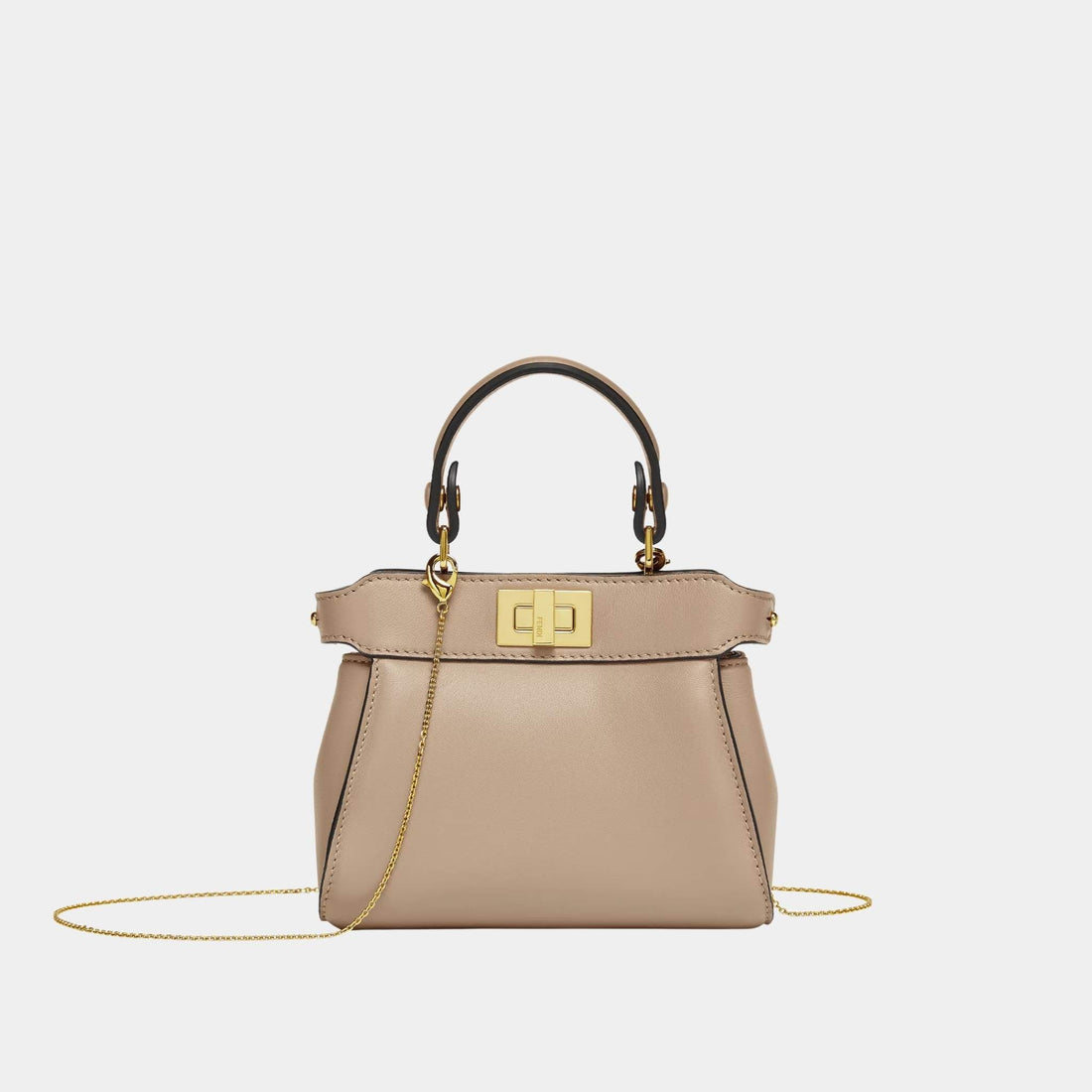 Nano Peekaboo Nappa Leather Bag