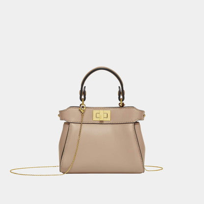 Nano Peekaboo Nappa Leather Bag