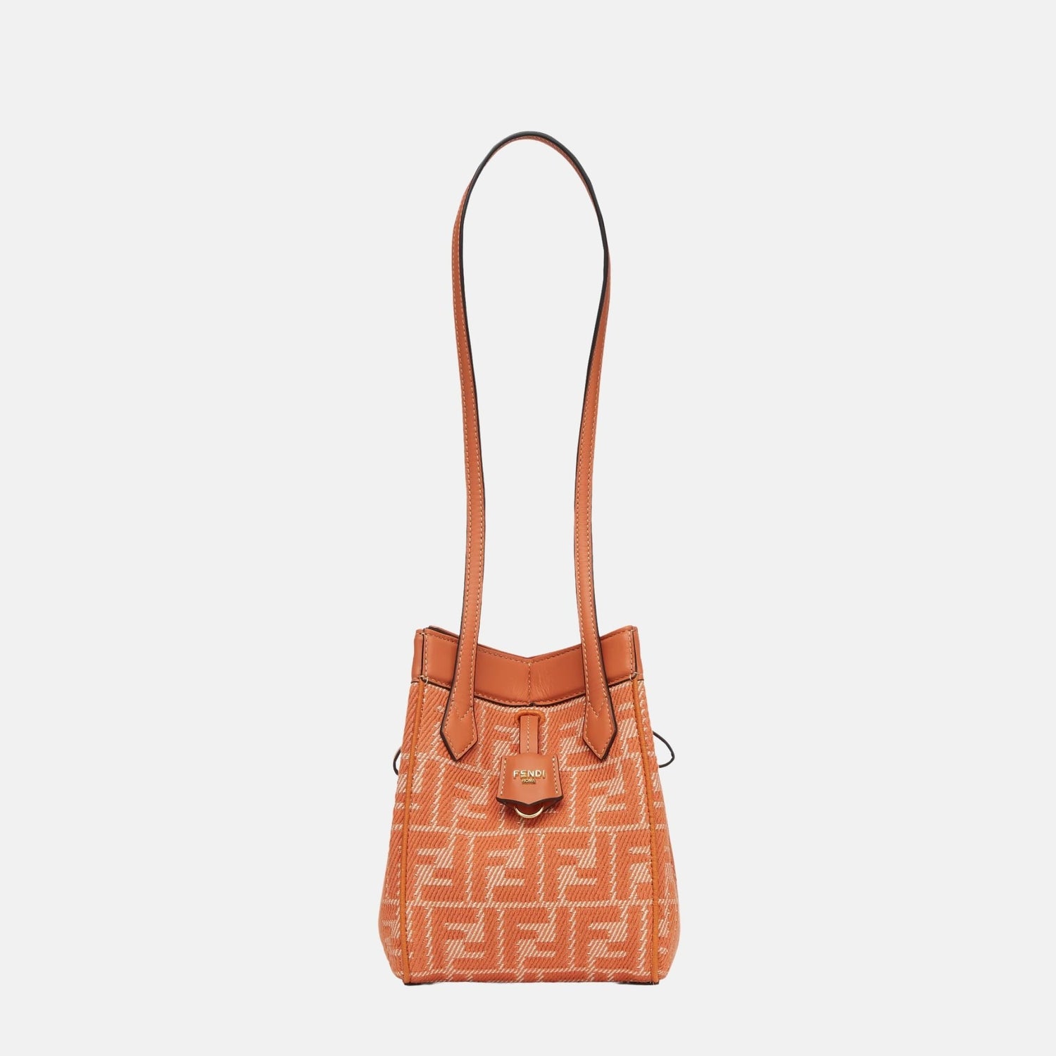 Origami Mini Bag In Denim Effect FF Jacquard