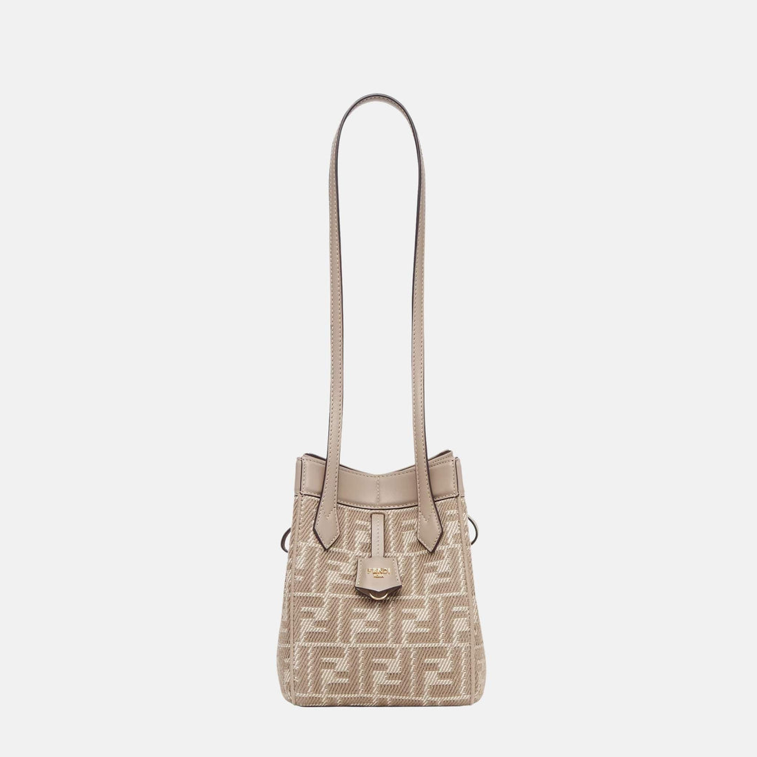 Origami Mini Bag In Denim Effect FF Jacquard