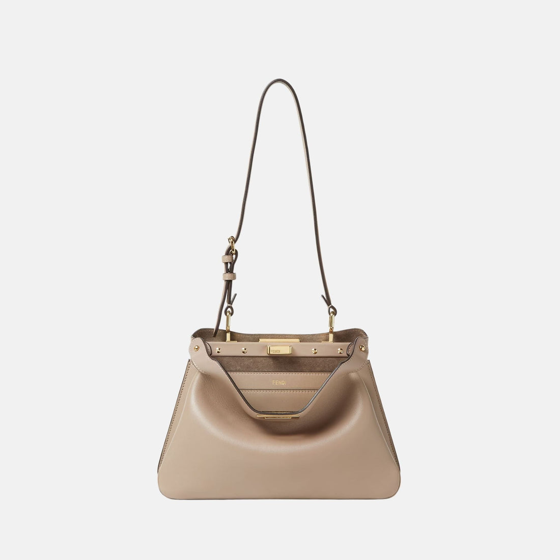 Peekaboo Soft Small Bag In Leather