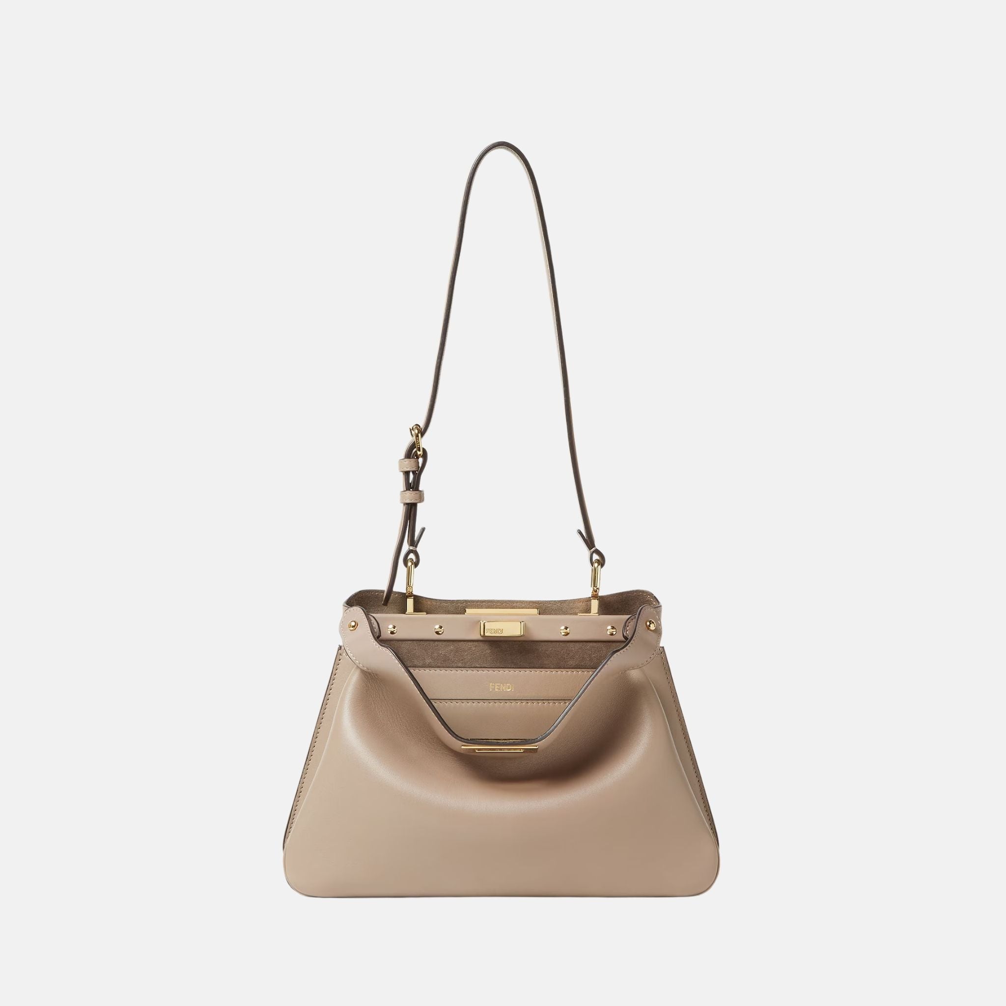 Peekaboo Soft Small Bag In Leather
