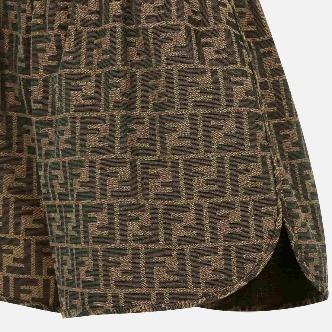 Shorts In Brown Canvas
