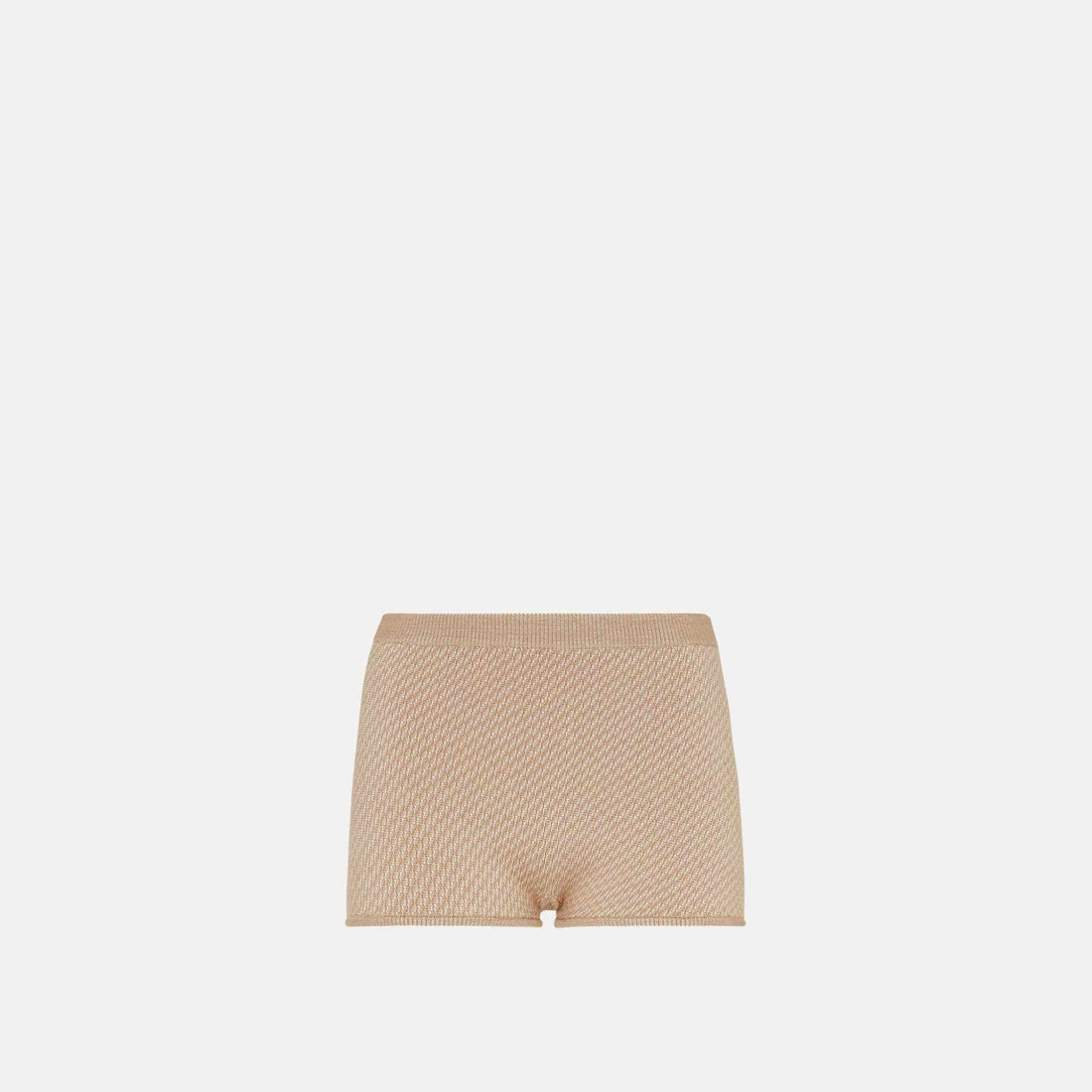 Shorts In Brown FF Wool And Silk