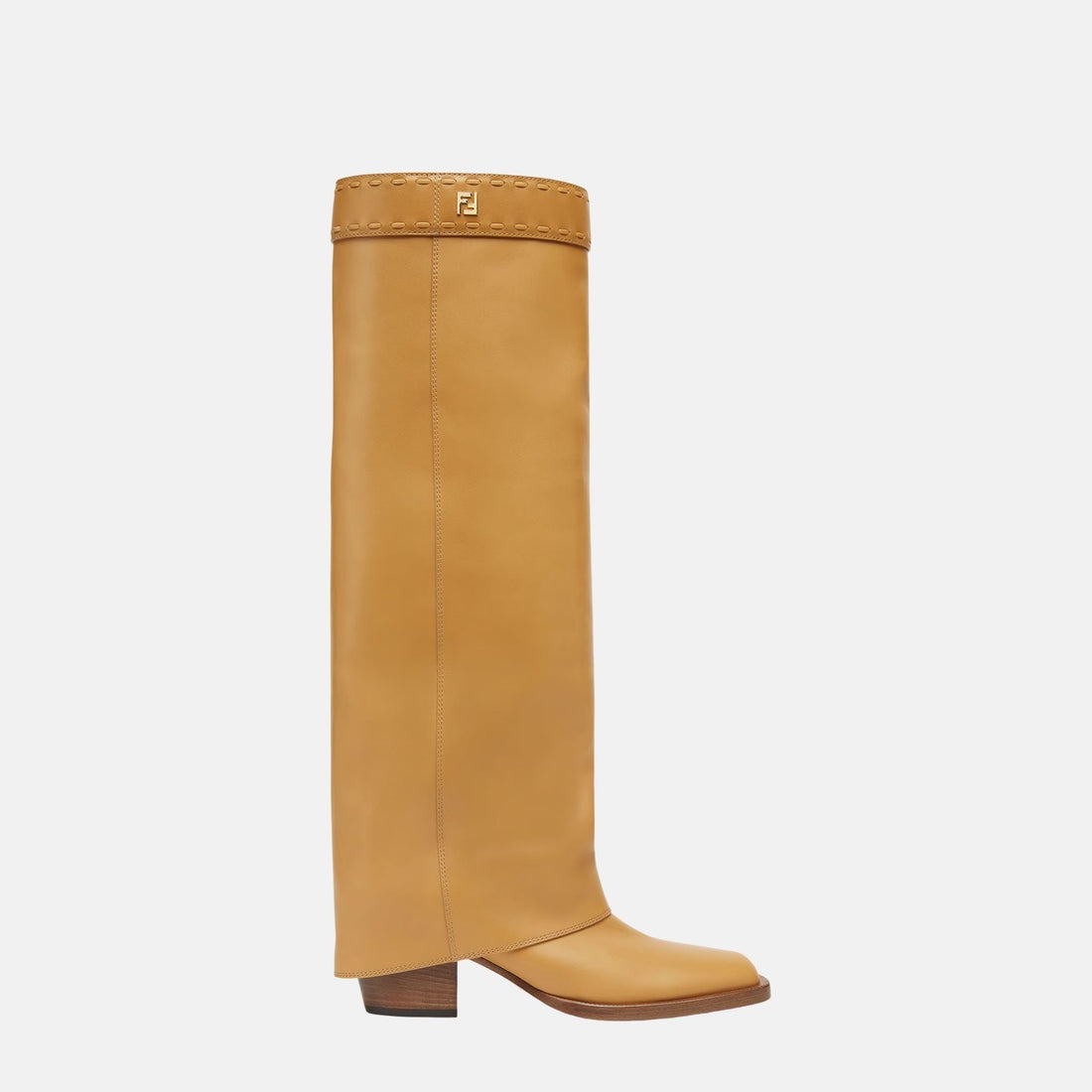Fendi Show High Heeled Boots In Leather