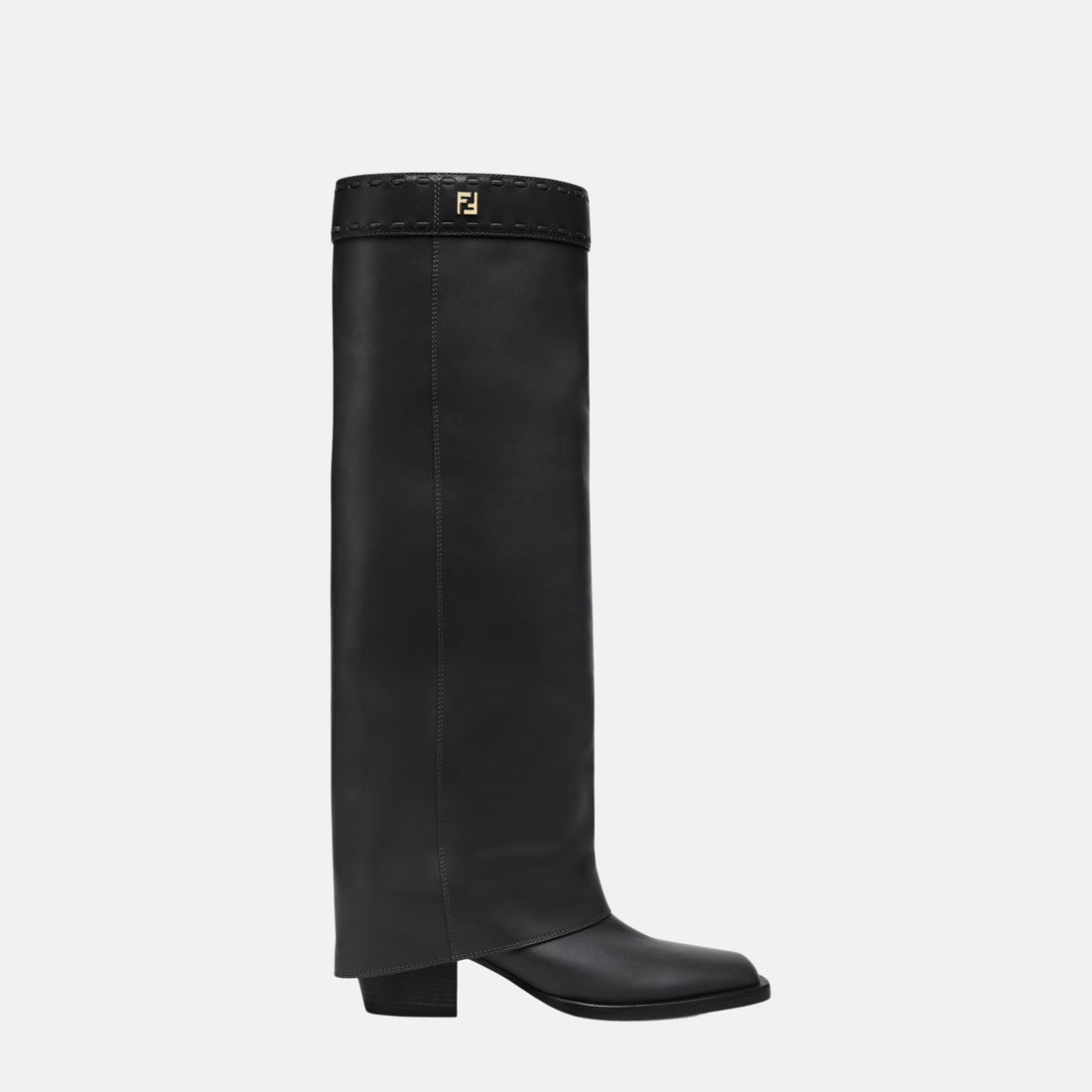 Fendi Show High Heeled Boots In Leather